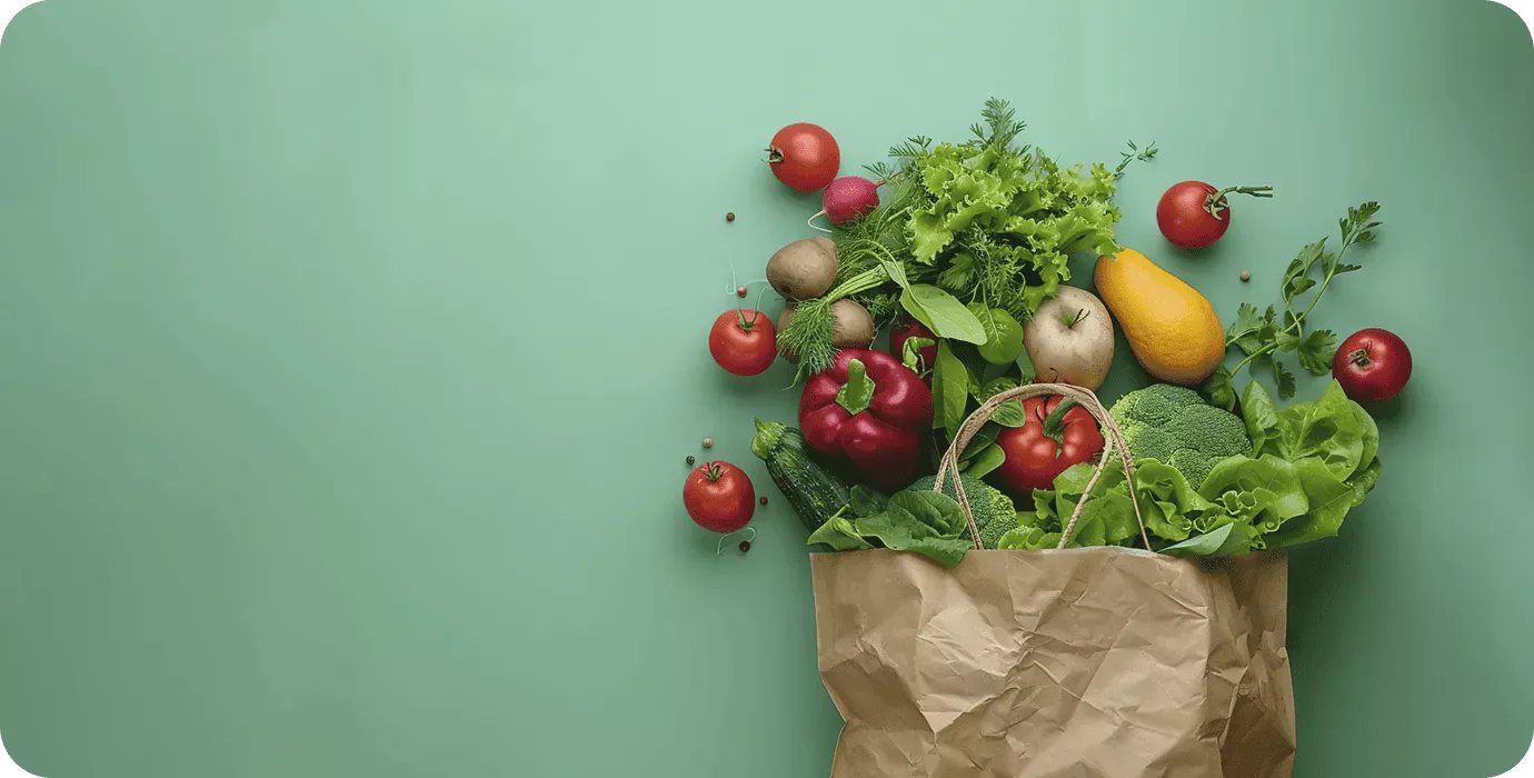 Fresh fruits and vegetables